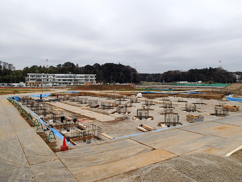 【道の駅しょうなん】早春の候　基礎工事のはじまり