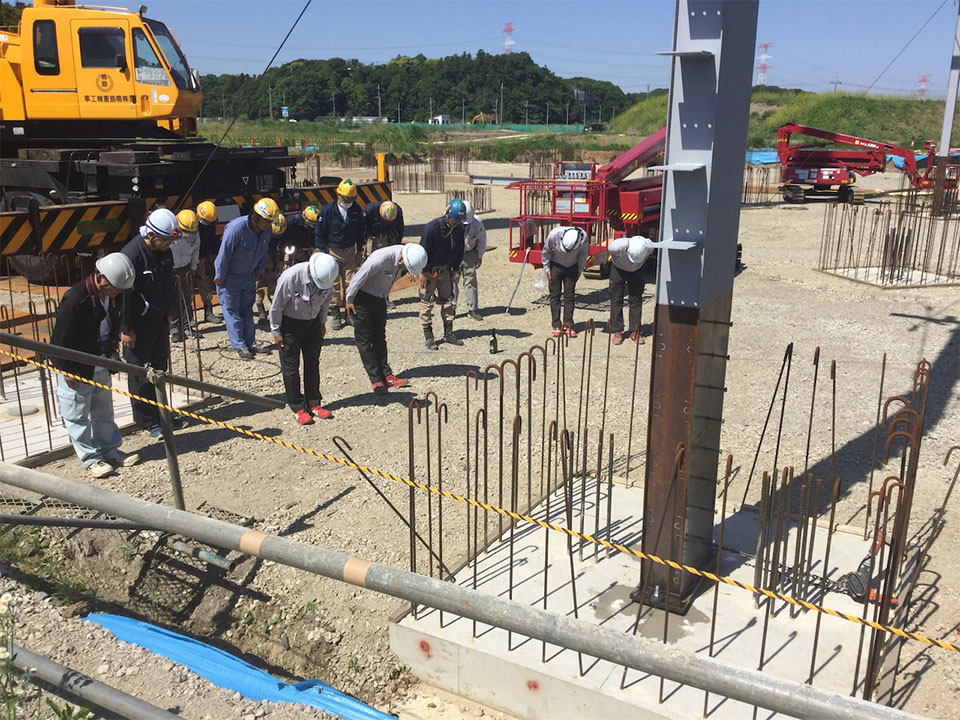 【道の駅しょうなん】鉄骨工事&建方開始