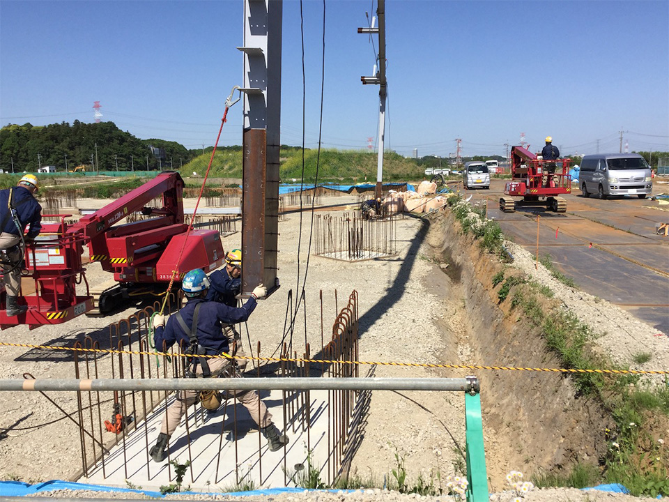 【道の駅しょうなん】鉄骨工事&建方開始