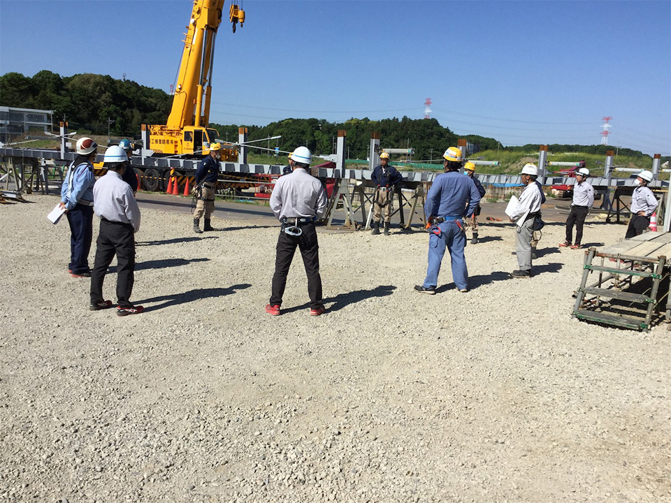 【道の駅しょうなん】鉄骨工事&建方開始