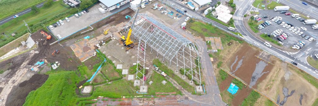 【道の駅しょうなん】鉄骨工事パート2と新キャラ