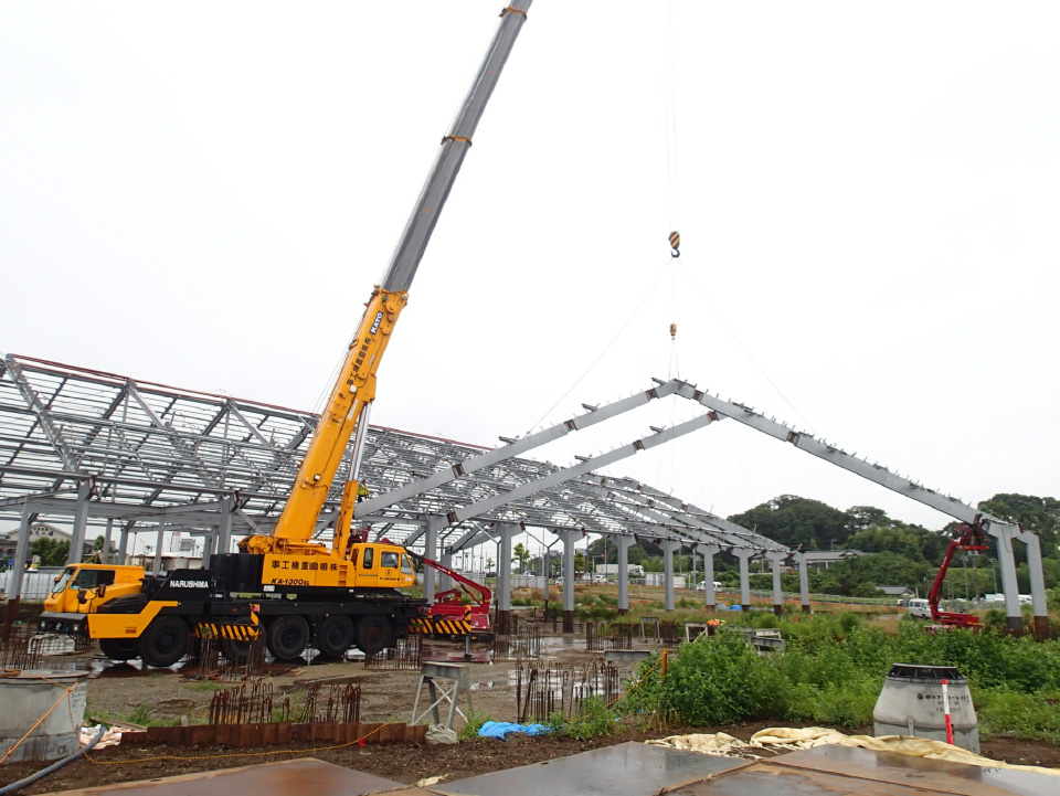 【道の駅しょうなん】鉄骨工事パート2と新キャラ