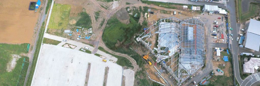 【道の駅しょうなん】鉄骨建方ひとまず完了!※まだまだ続く