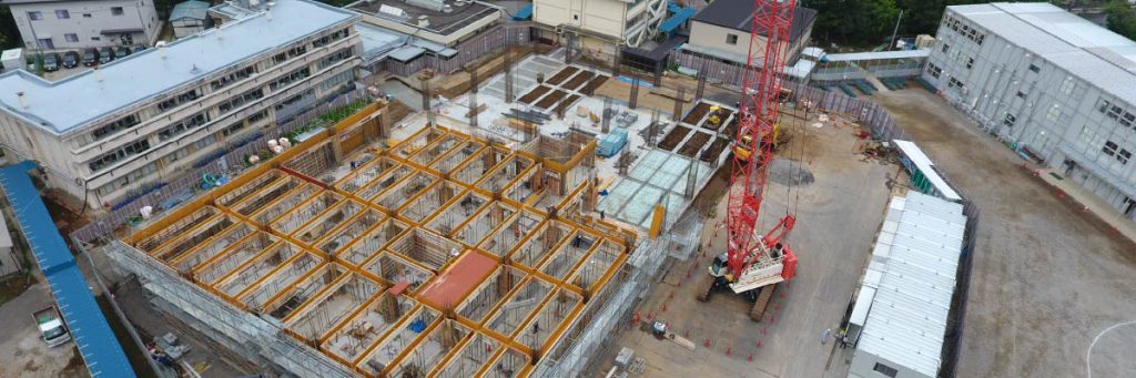 【柏市立田中小学校第一校舎建替工事】暑さに負けずお届けします!