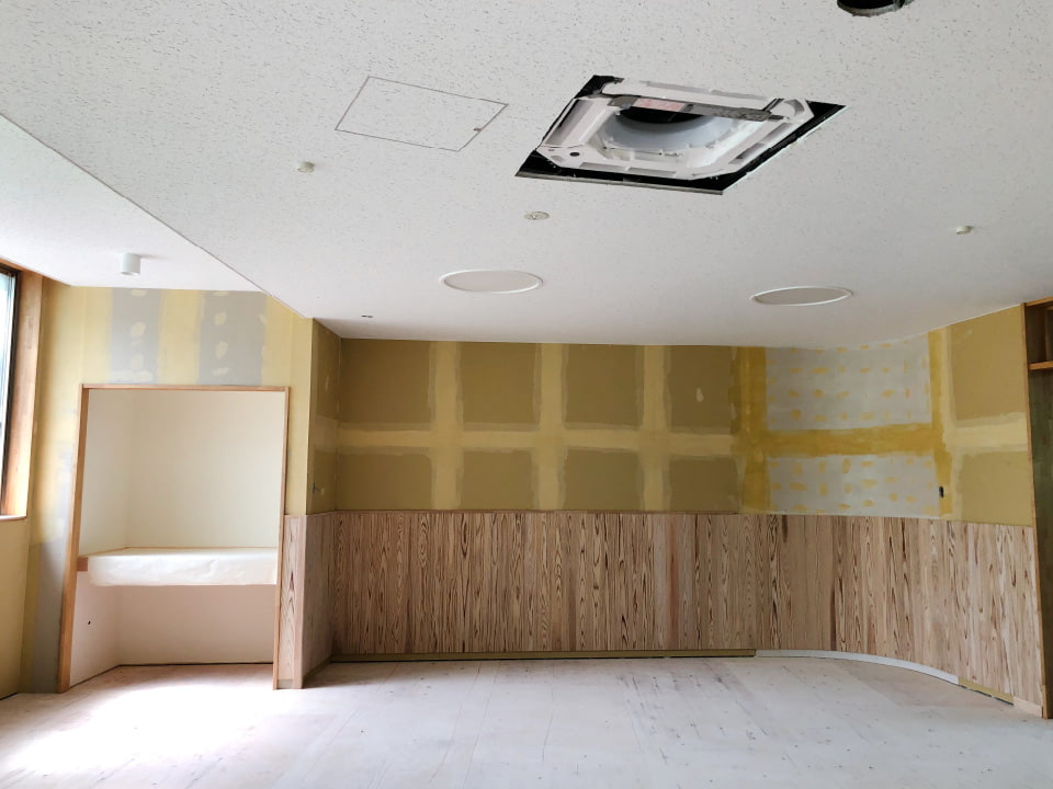 【柏みどりこども園】改築工事　7,8月の様子