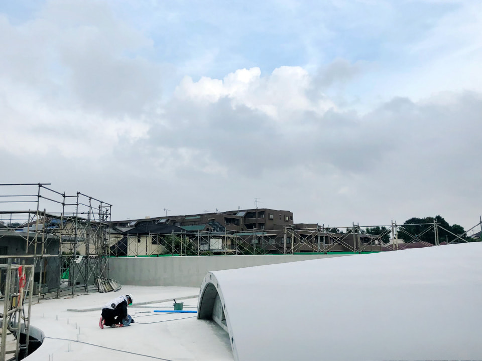 【柏みどりこども園】改築工事　7,8月の様子
