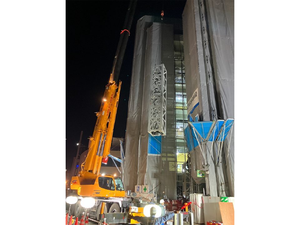 【柏市末広町事務所ビル】ありがとう。タワークレーン。