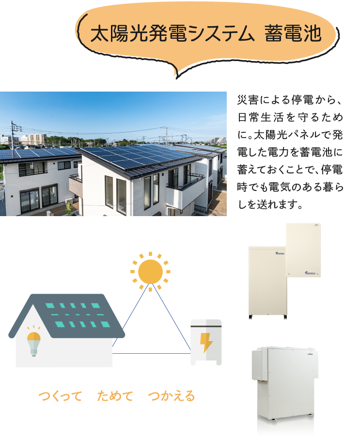 太陽光発電システム 蓄電池