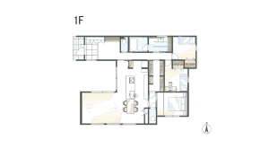 コの字型の中庭｜プライバシーへの配慮も生活動線も、いいところ尽くしな間取り