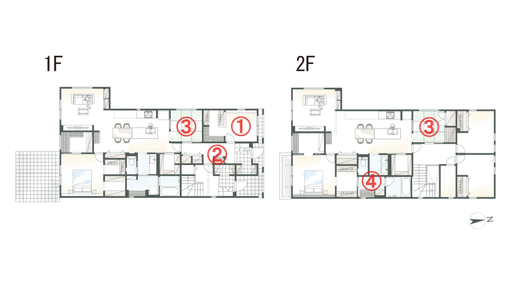 プライバシーを確保して快適に｜完全分離の二世帯住宅