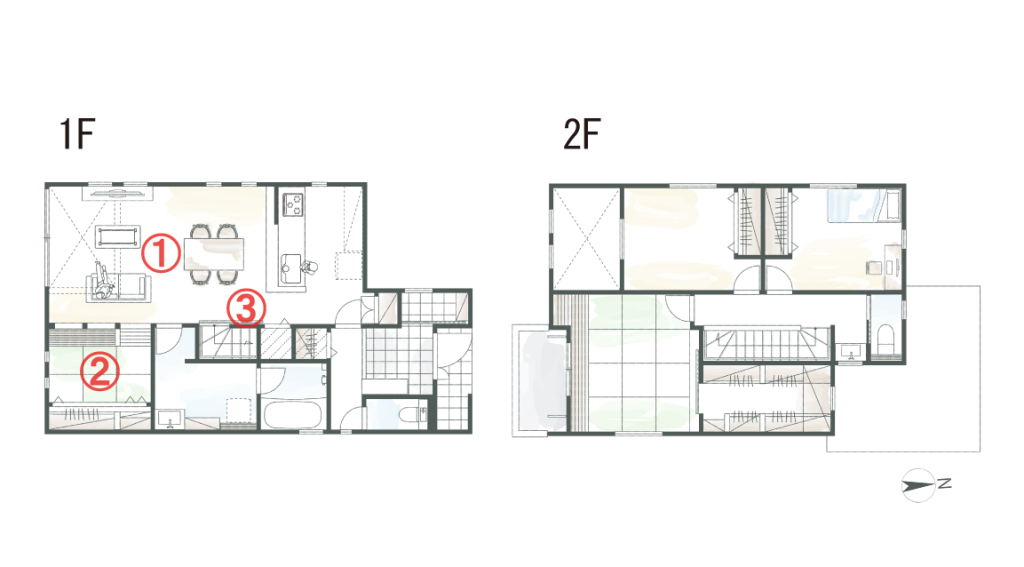 家族の絆が深まる｜光あふれる温かな間取り