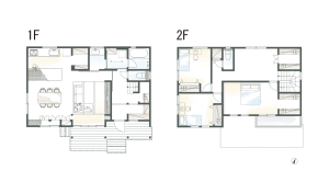 リビング直結の脱衣室｜家族の「心地よい」を叶える間取り