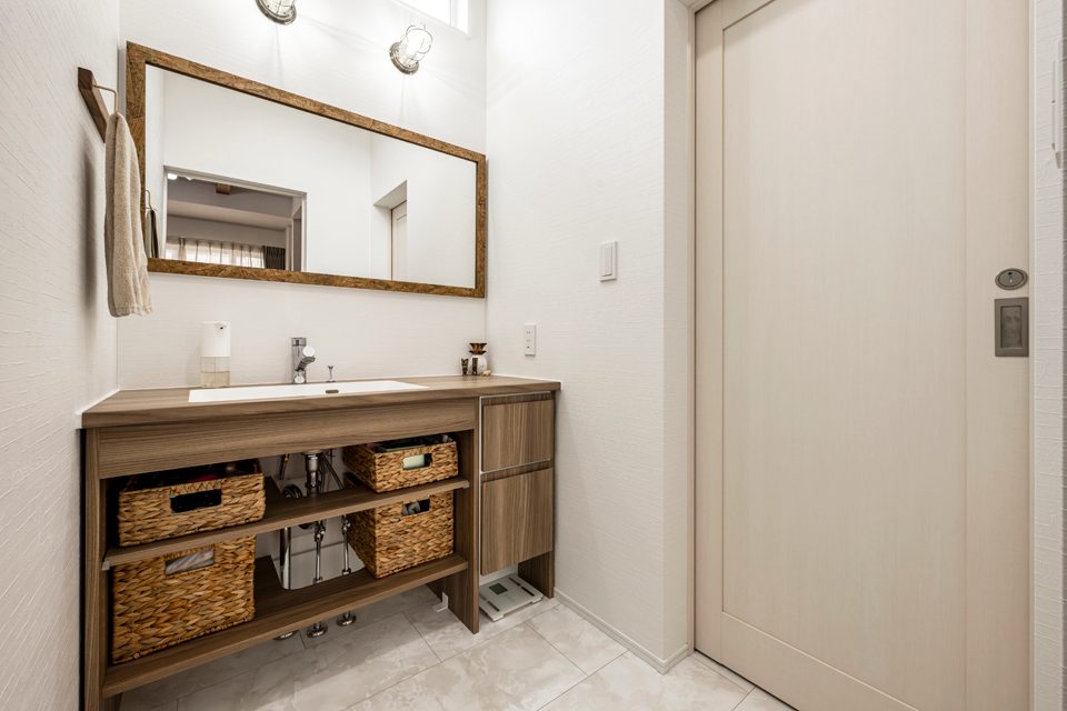 リビング直結の脱衣室｜家族の「心地よい」を叶える間取り