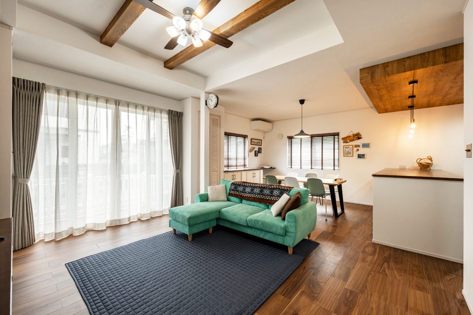 リビング直結の脱衣室｜家族の「心地よい」を叶える間取り