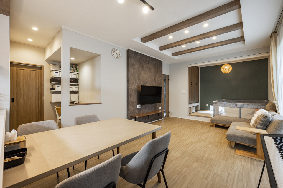 いつでも家族の気配をそばに｜見守り動線の間取り