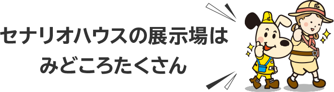 セナリオハウスの展示場はみどころたくさん