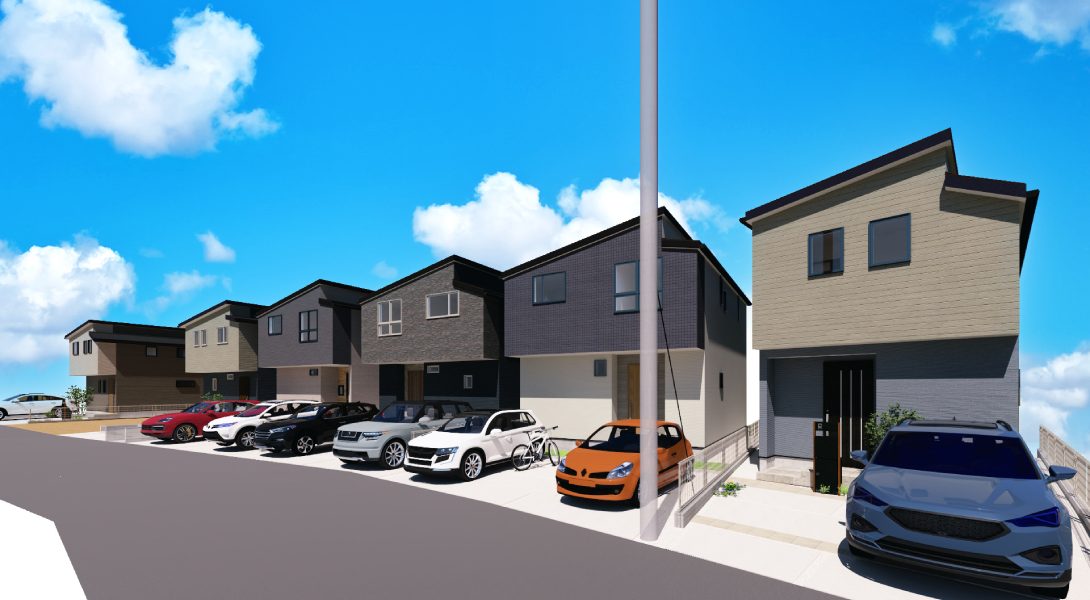 【ヘリオスタウン蘇我宮崎町】外観パース①