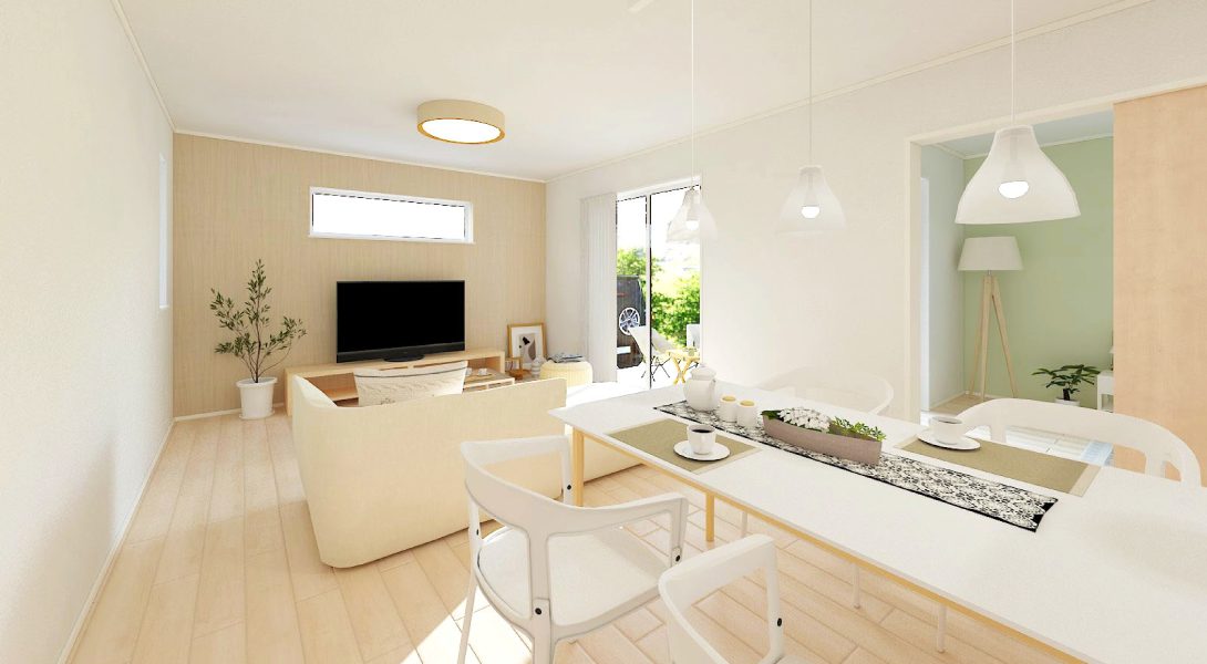 【ヘリオスタウン四街道たかおの杜16】4号棟パース｜LDK