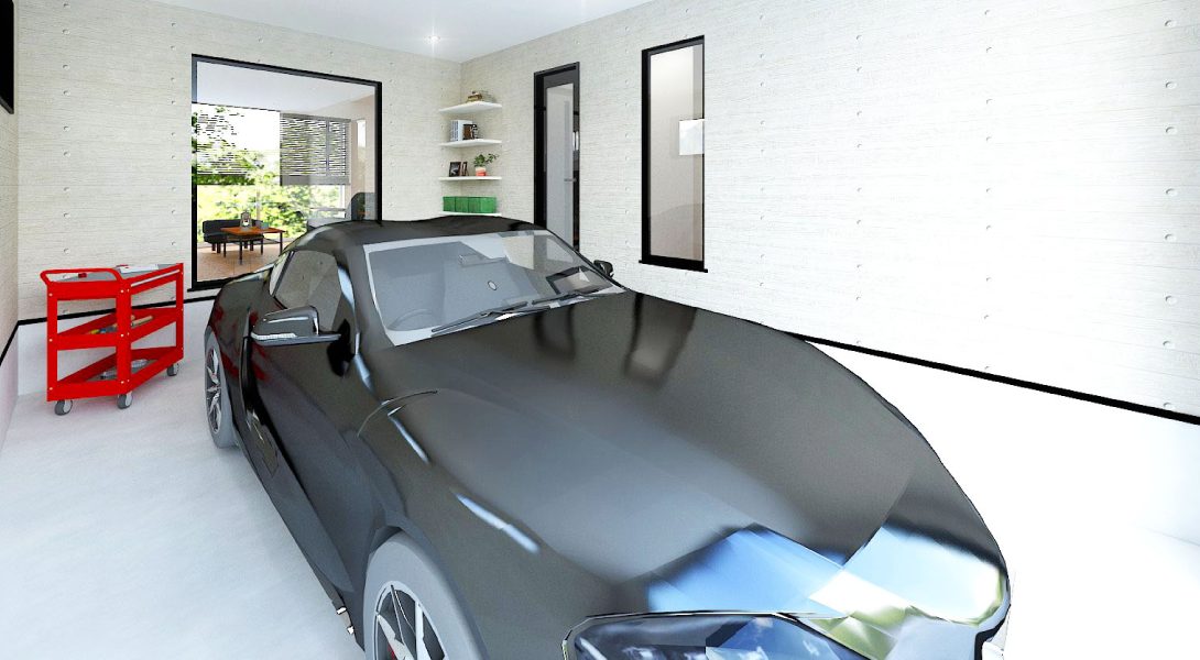 【ヘリオスタウン四街道たかおの杜16】1号棟パース｜ガレージ