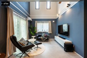 ロマンを感じるレトロモダンな暮らし｜大胆なカラー変更でフルリフォーム