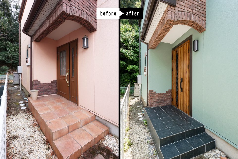 ロマンを感じるレトロモダンな暮らし｜大胆なカラー変更でフルリフォーム