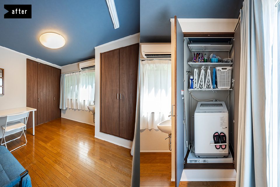 ロマンを感じるレトロモダンな暮らし｜大胆なカラー変更でフルリフォーム