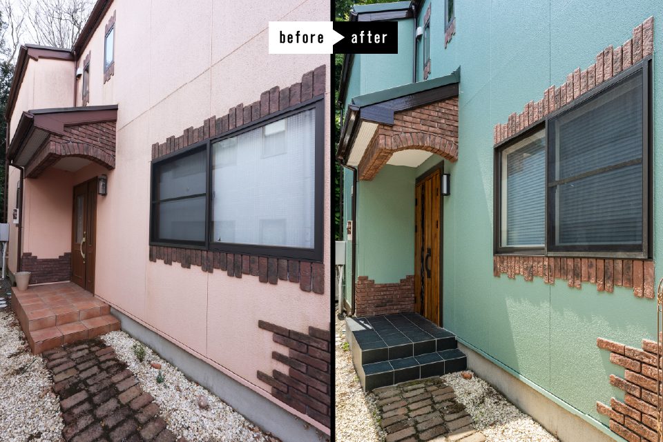 ロマンを感じるレトロモダンな暮らし｜大胆なカラー変更でフルリフォーム