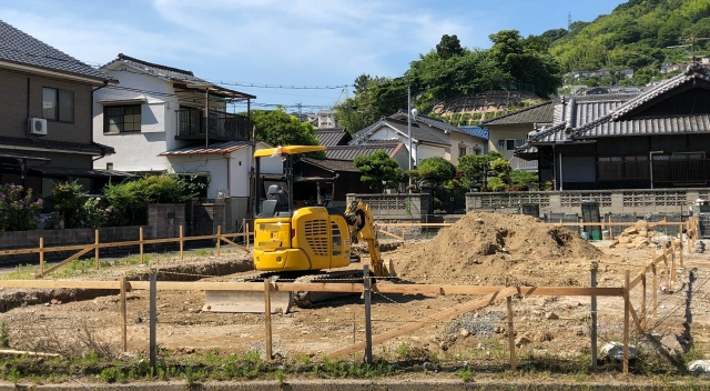 土地によって建てられる建物の大きさは定められている